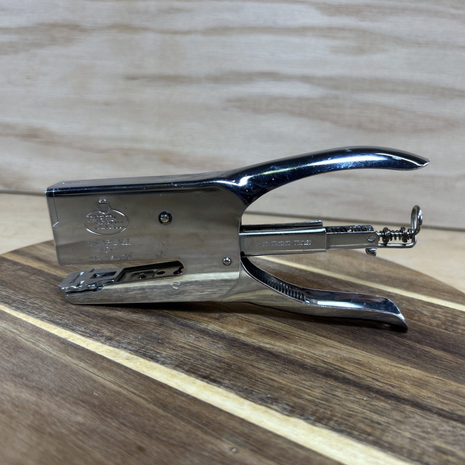 Vintage Faber-Castell FC-1 Handheld Heavy Duty Stapler Made in Sweden EUC