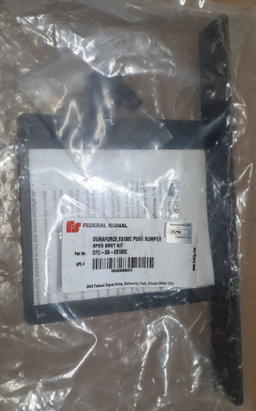 Federal Signal Duraforce ES100C Speaker Bracket, Push Bumper, DFC-SB-ES100C