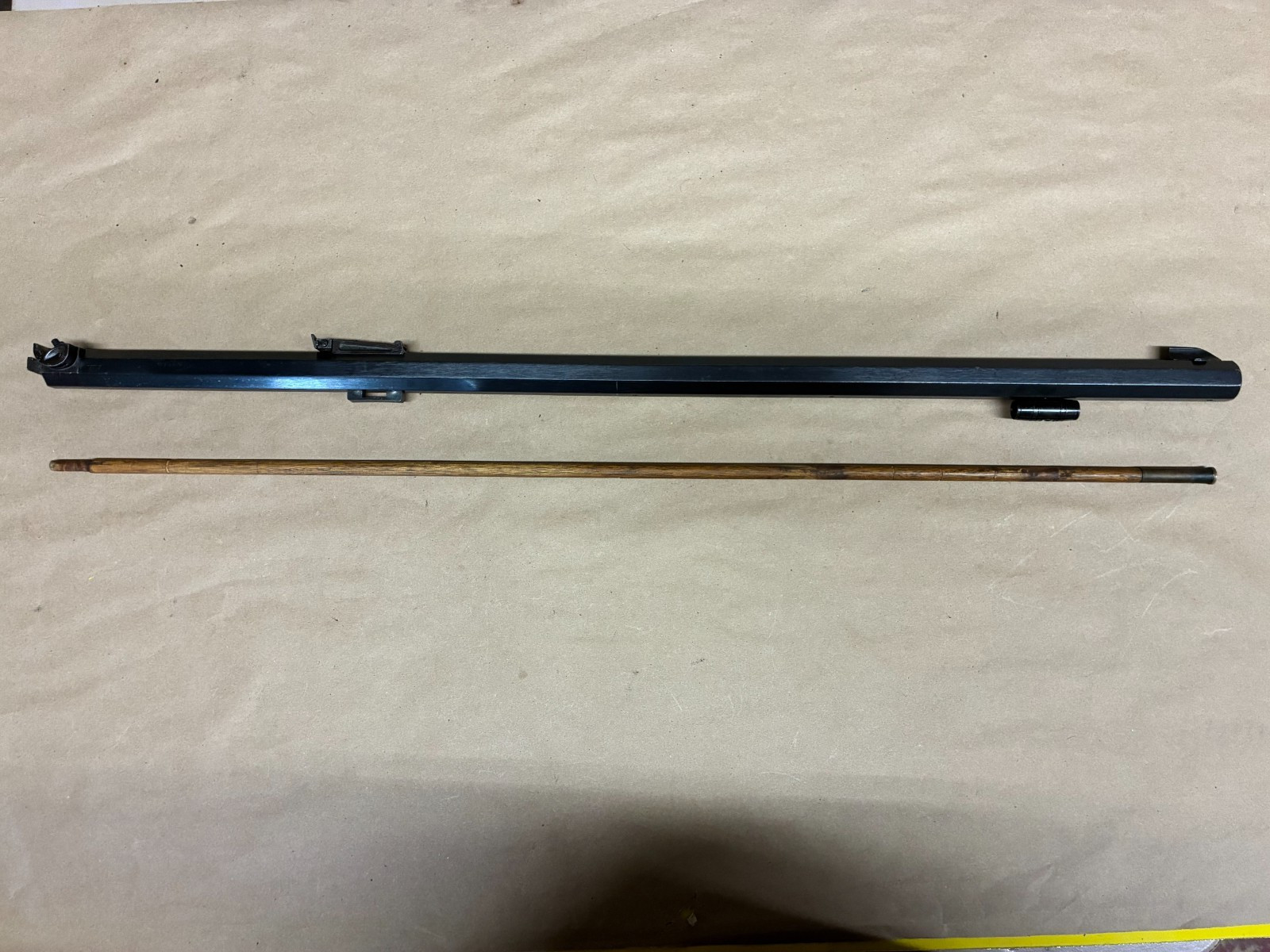 INVESTARMS 50 cal.  MUZZLELOADER BARREL W/Ramrod, 28" ,  GOOD COND.