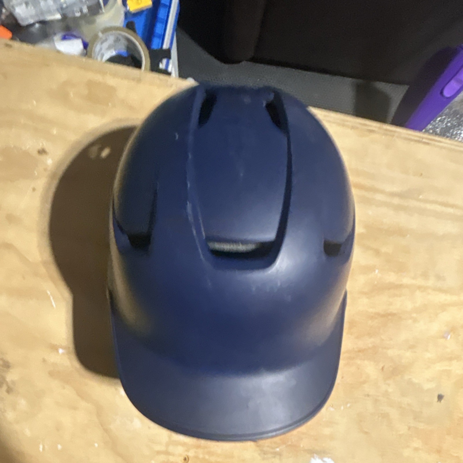 Easton Open Face Navy Blue Baseball Batting Helmet NOCSAE Certified
