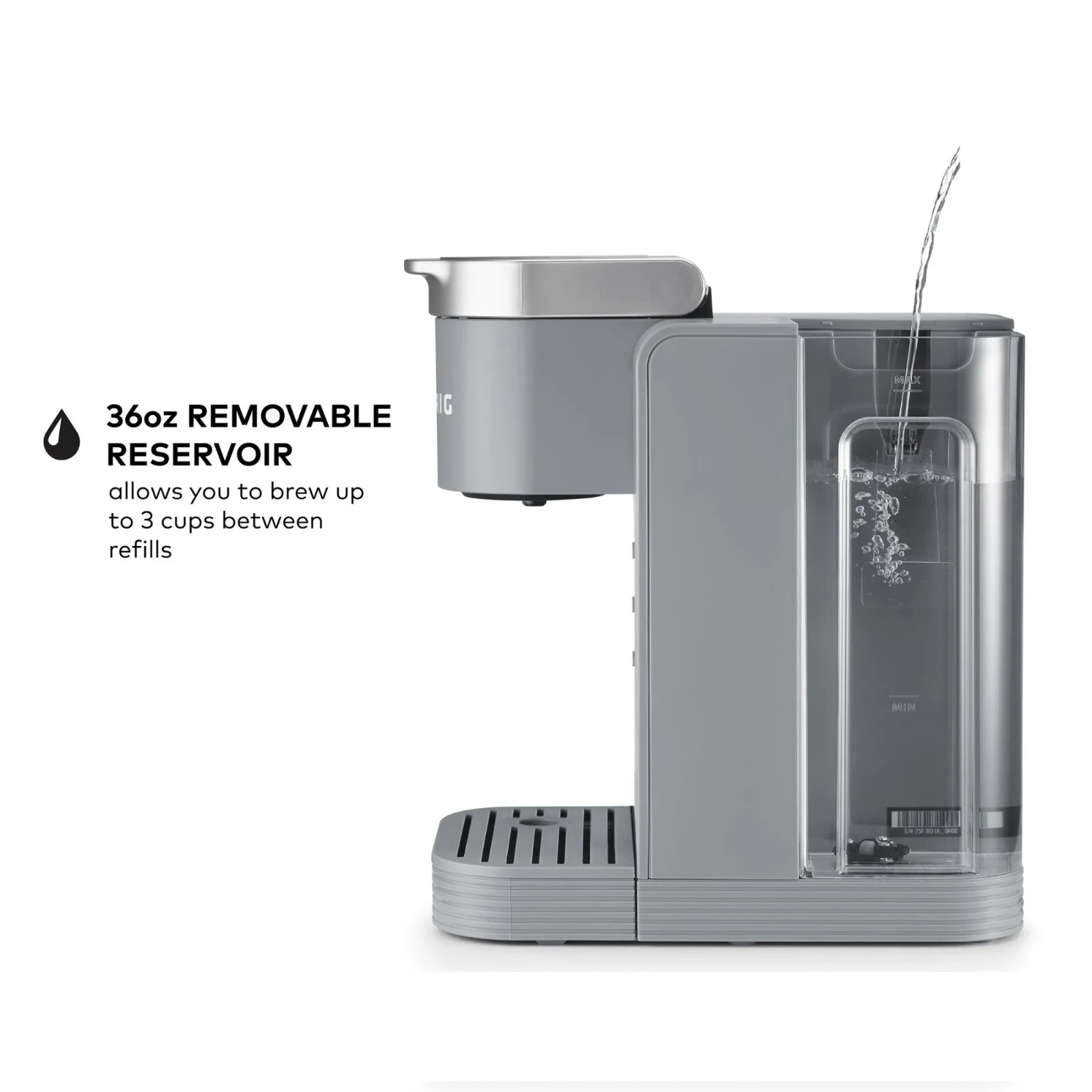 Keurig K-Express Plus Essentials Single-Serve Coffee Maker - 5000373321 (Gray)