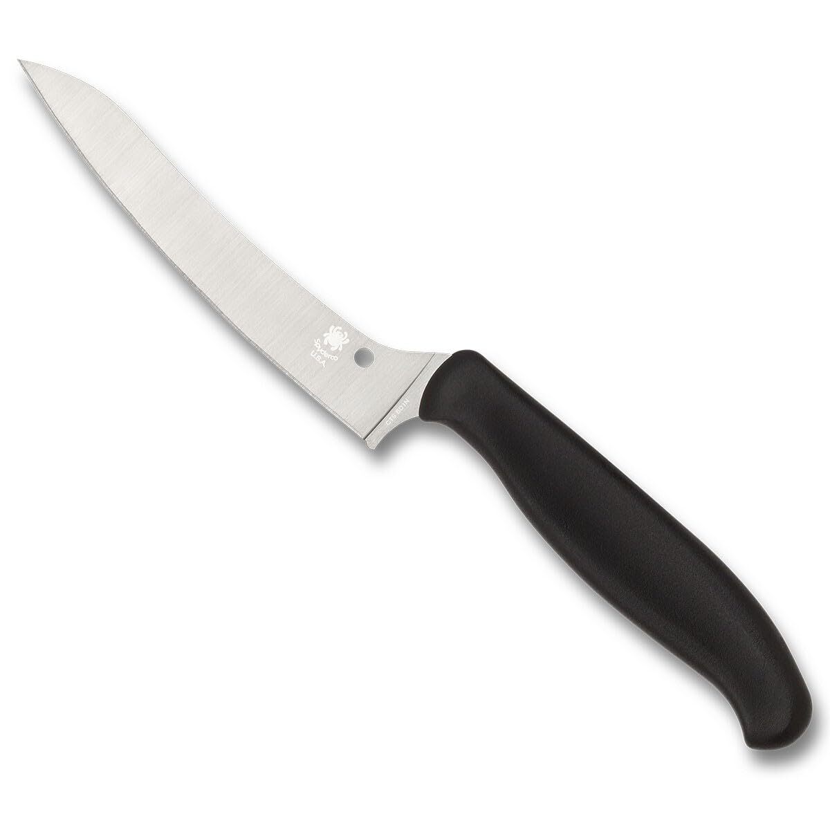 Spyderco Z-Cut Kitchen Knife Black,  8.75" Overall Length, 4.4" Blade, K14PBK