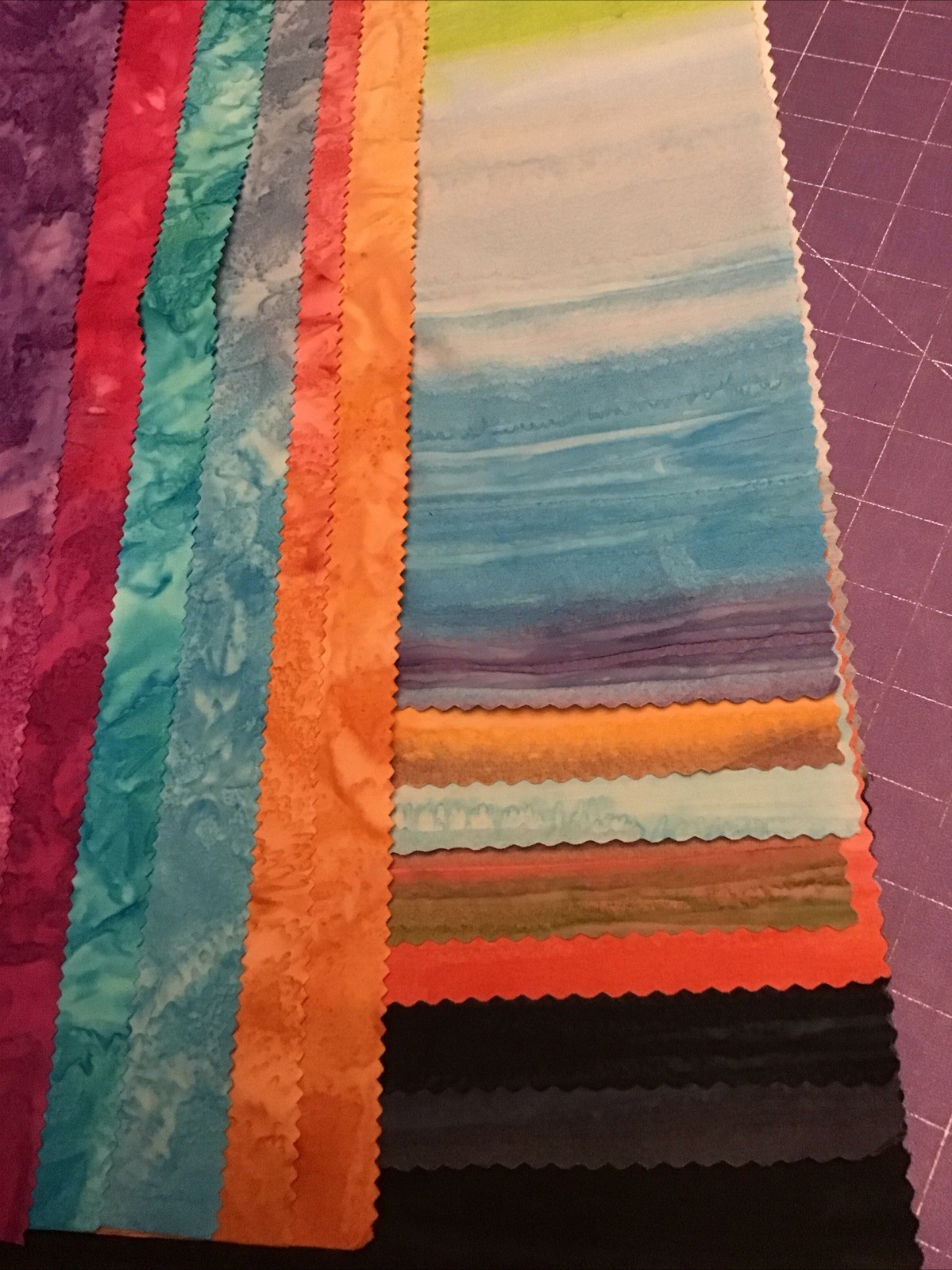 Fabric Batik Ombré 14 Piece Collection, Salesman Samples