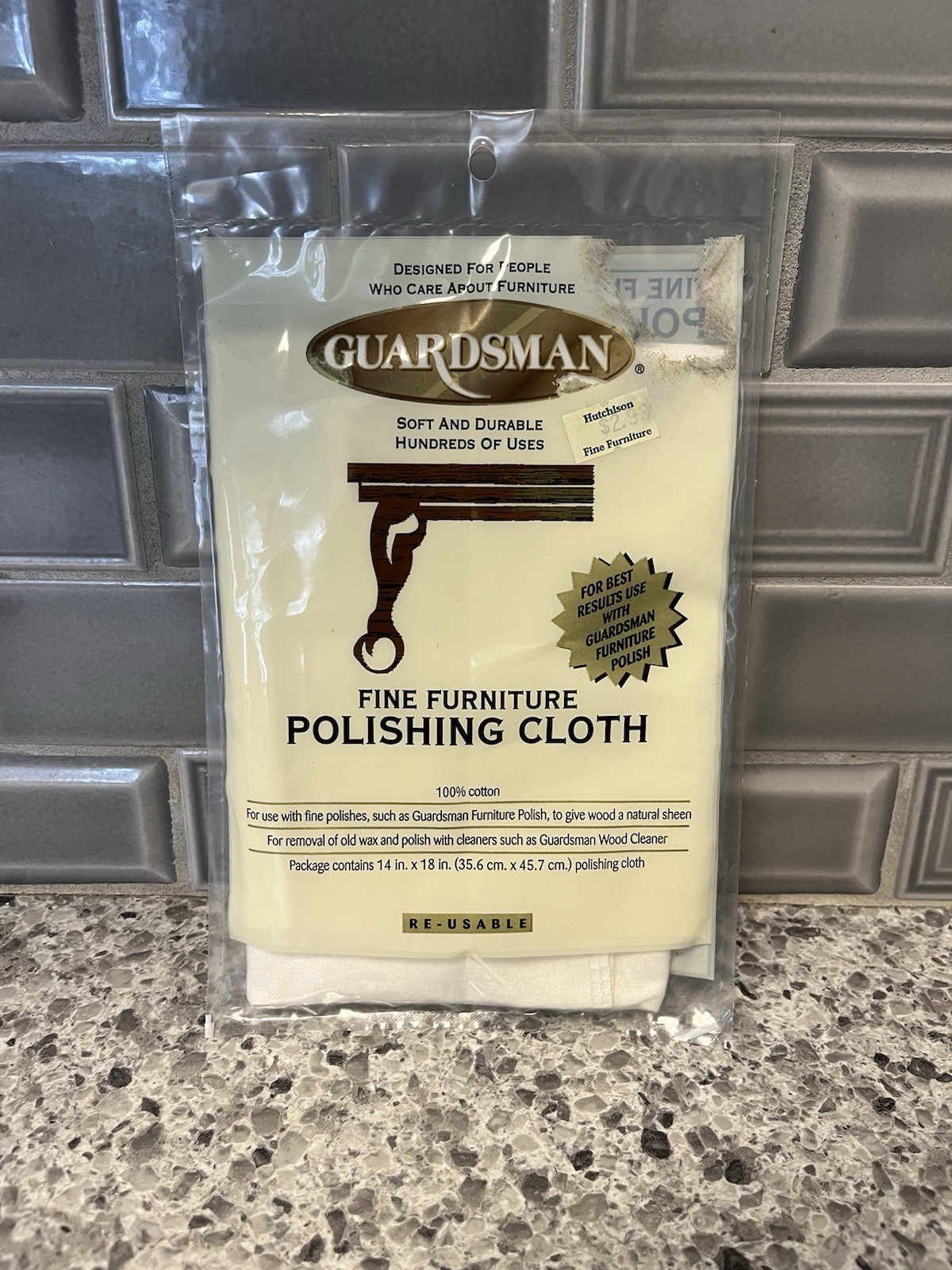 Guardsman Fine Furniture Polishing Cloth 14" x 18" New Reusable 100% Cotton