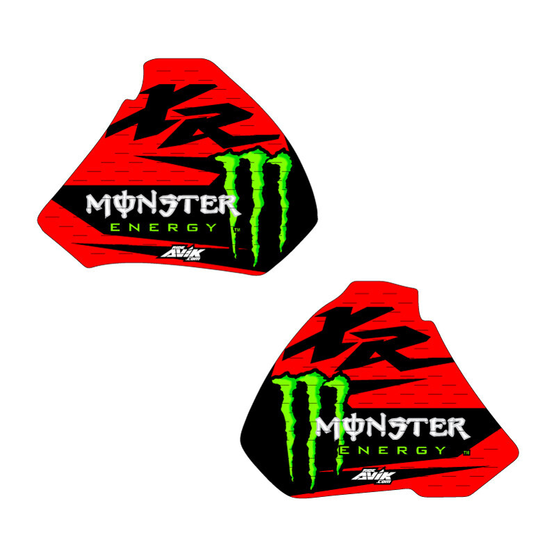 XR250 XR400 94-04 Monster Tank Graphics Red Free Shipping!!!