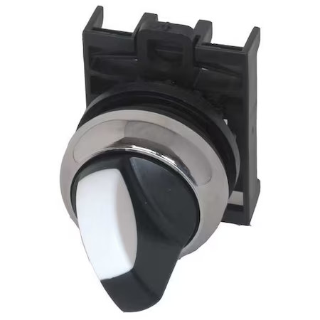 Eaton M22m-Wrk Shorthandleselectorswitch, Blk, 2Pos, 22Mm