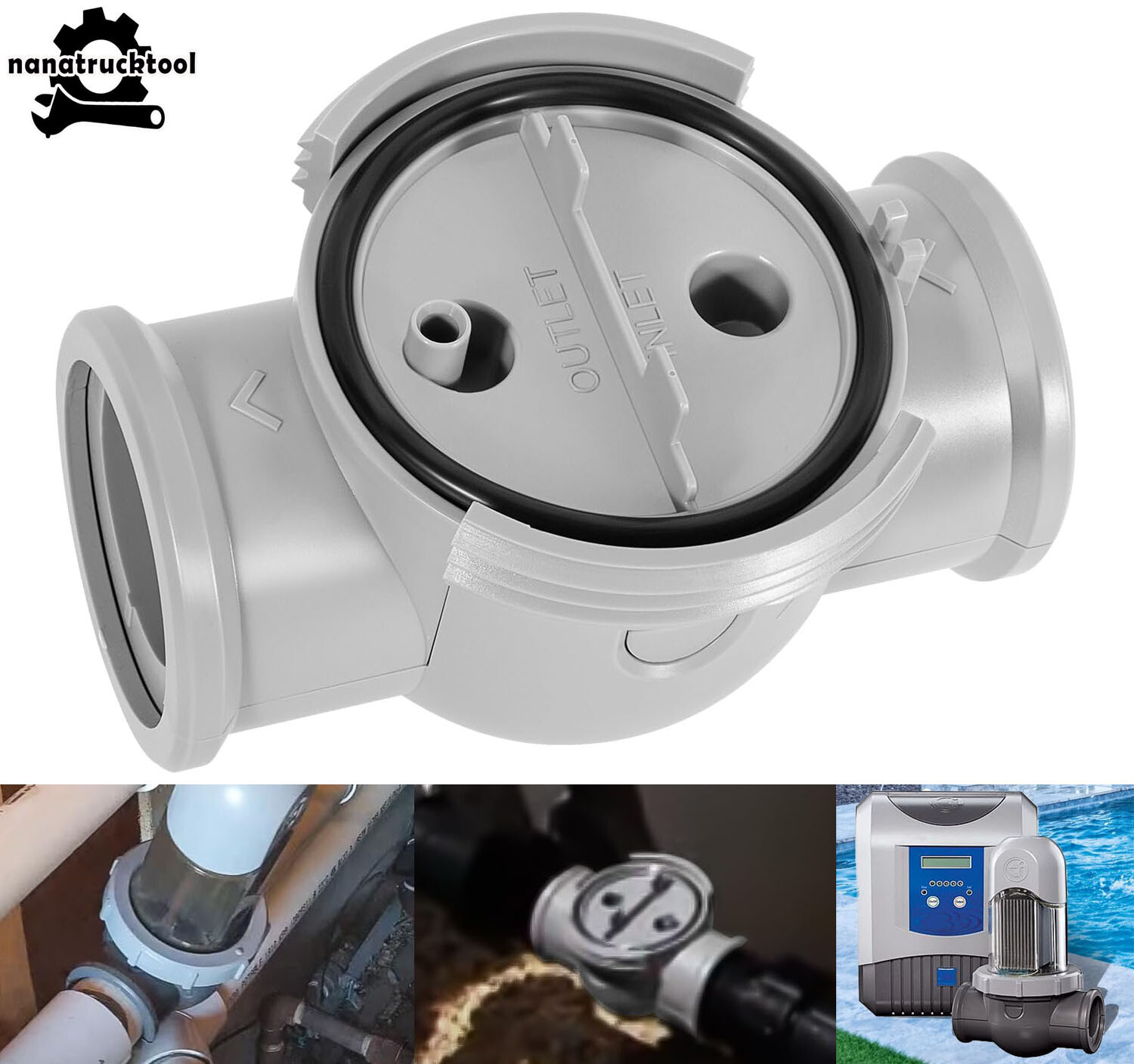 For Zodiac Jandy AquaPure Ei Series, APURE35 R0511700 Saddle Clamp Assy w O-Ring