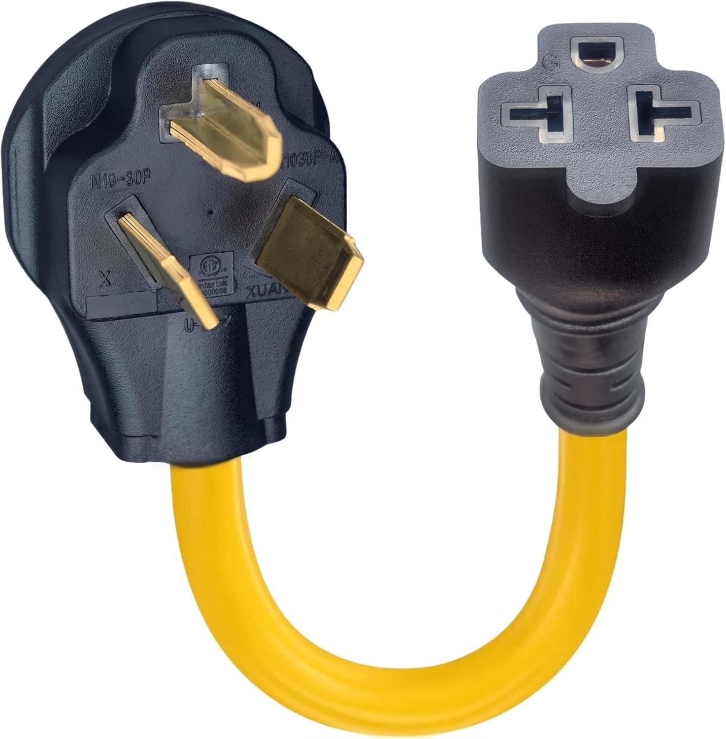 Nema 10-30P to 6-15R/6-20R Adapter Cord 30Amp Dryer Plug Male to Four-in-One ...