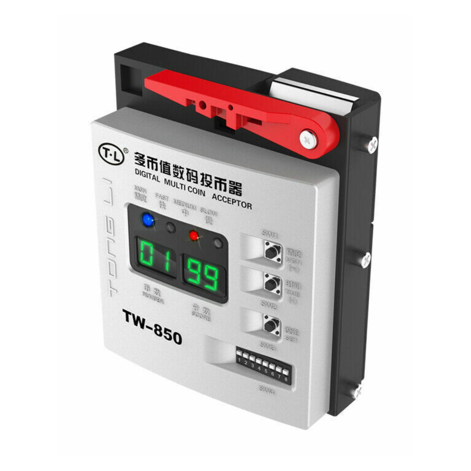 TW-850 Top Entry Multi Digital Coin Acceptor Coin Selector for Vending Machine H