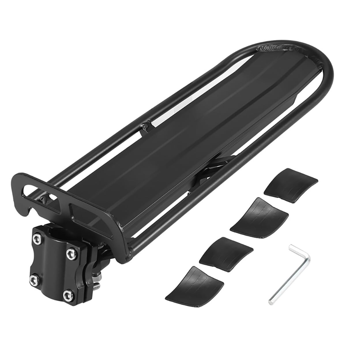 Bike Rear Rack Retractable Bike Luggage Cargo Rack Aluminum Alloy Bicycle Car...