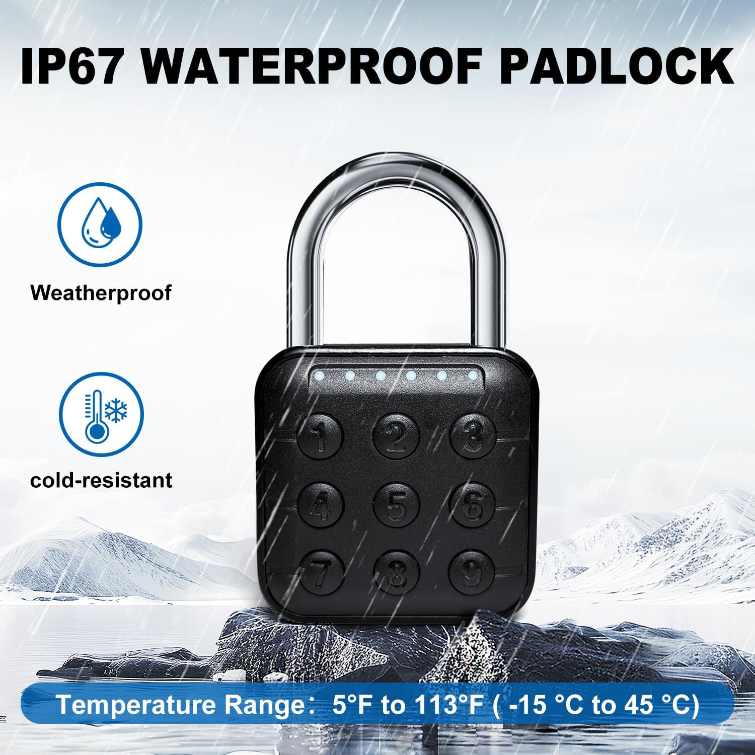 Combination Lock for Locker, Padlock with Code, Gym Locker Lock, High Security