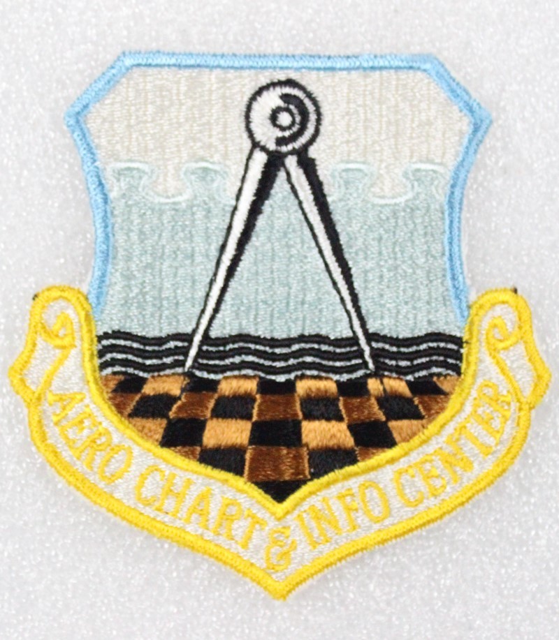 USAF Air Force Patch: Aero Charts & Info Center - 4"