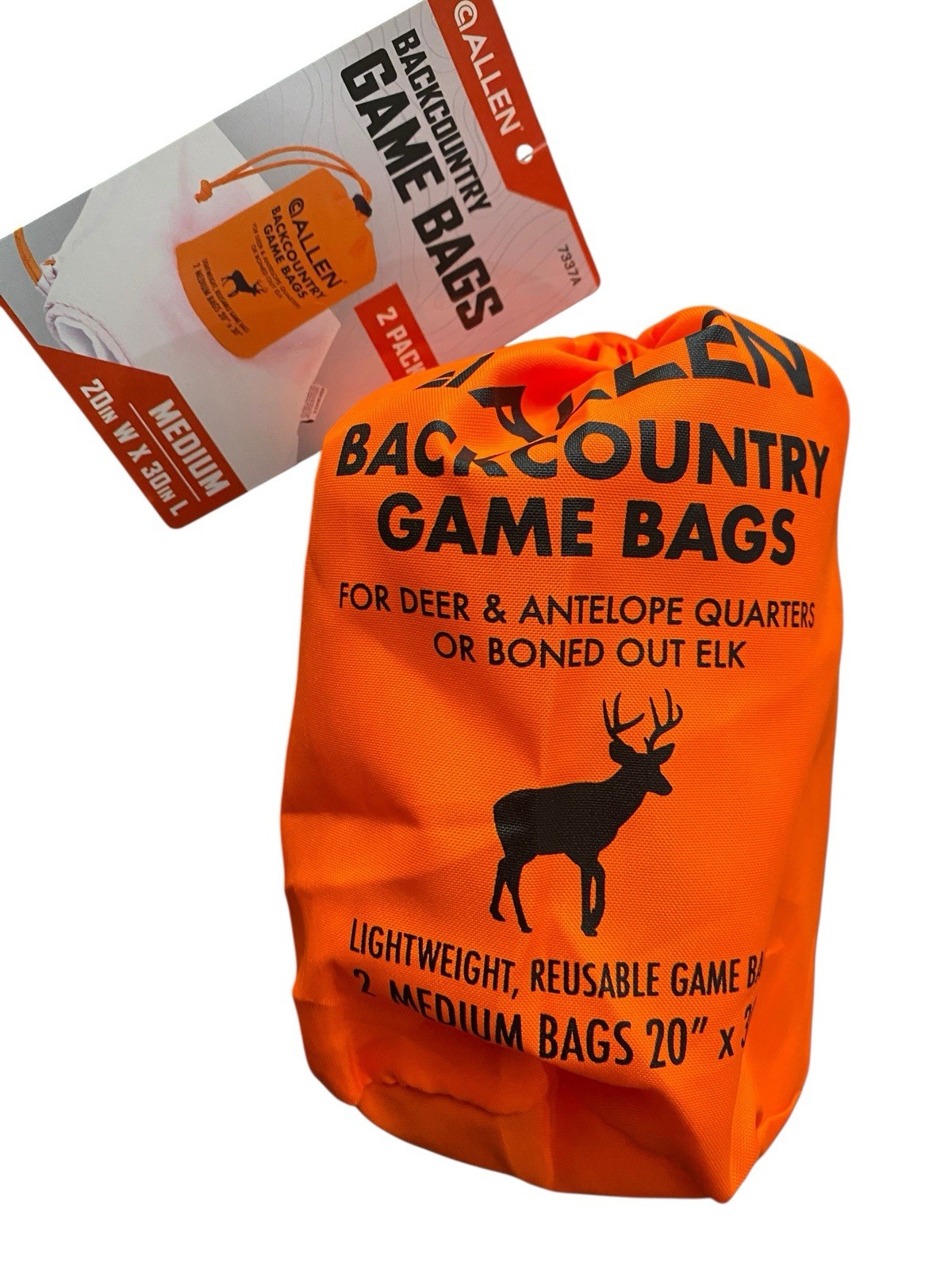 Allen Backcountry Quarter Meat Game Bags 2 Pk Deer Antelope Elk 20" X 30" Medium
