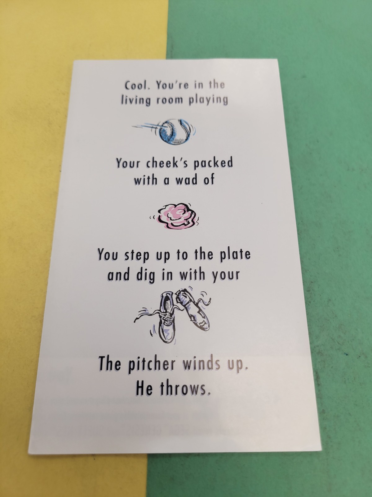 sega genesis Batter Up Insert