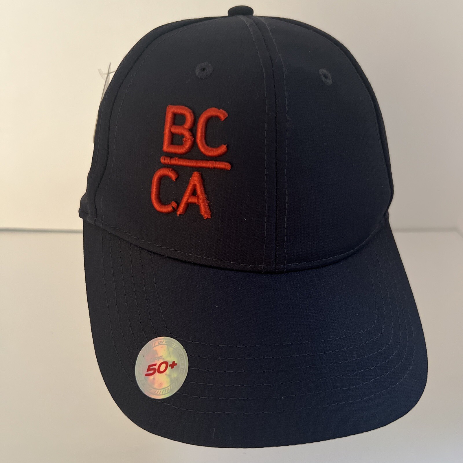 Bidwell Canyon BC/CA in Red on Navy Hat Cap 50+UPF Breathable Fahrenheit Brand