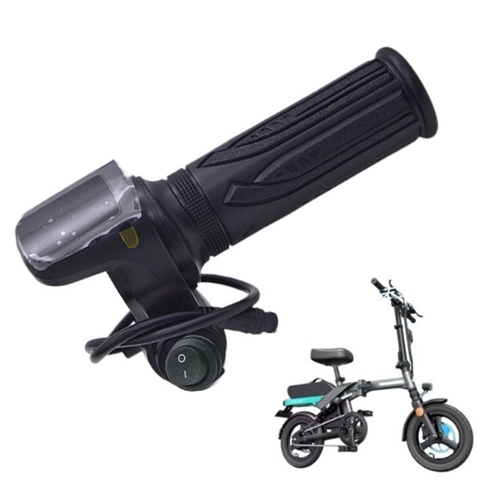 Electric Scooter Throttle 6 Pin Interface With Power Off Switch For E Bikes