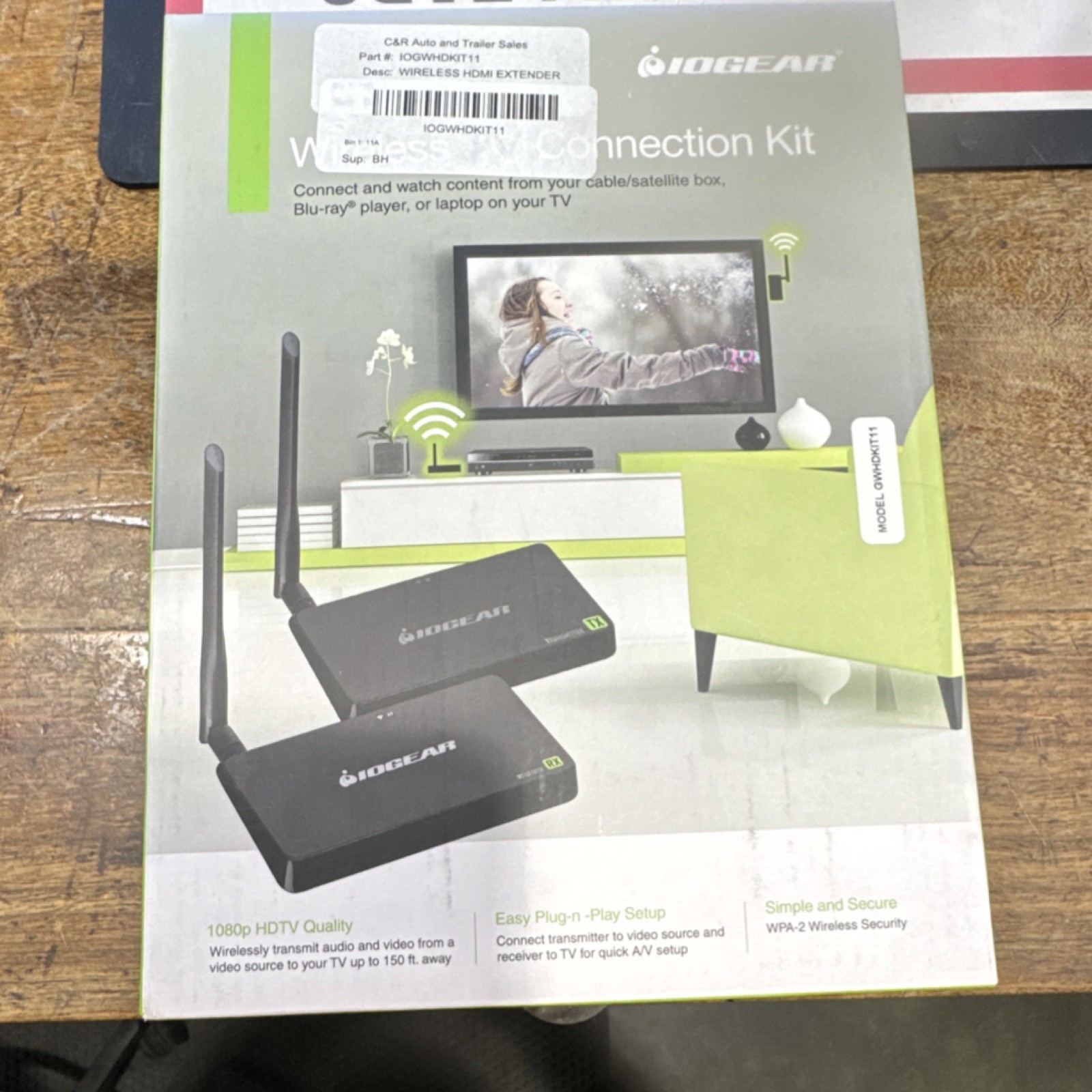 IOGEAR GWHDKIT11 Wireless HDMI Extender 150ft Full HD 1080p Plug-n-Play