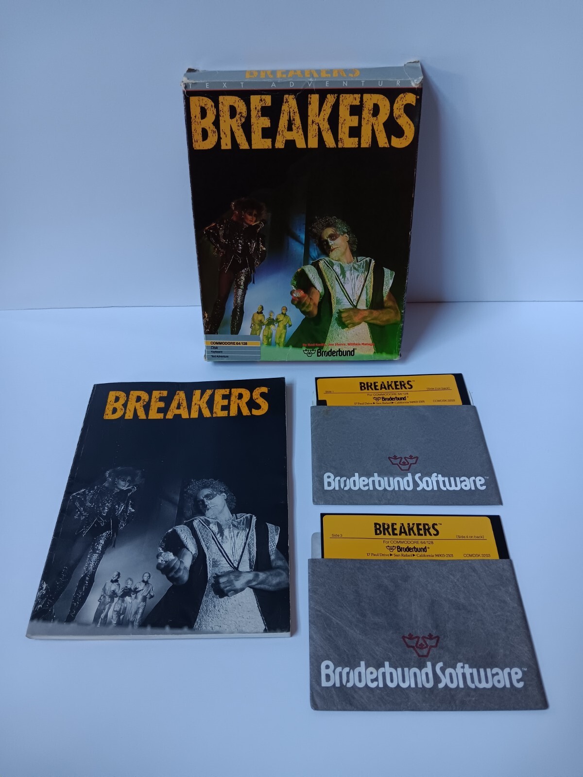 Commodore 64 Breakers Broderbund Computer Game Software Tested/Works