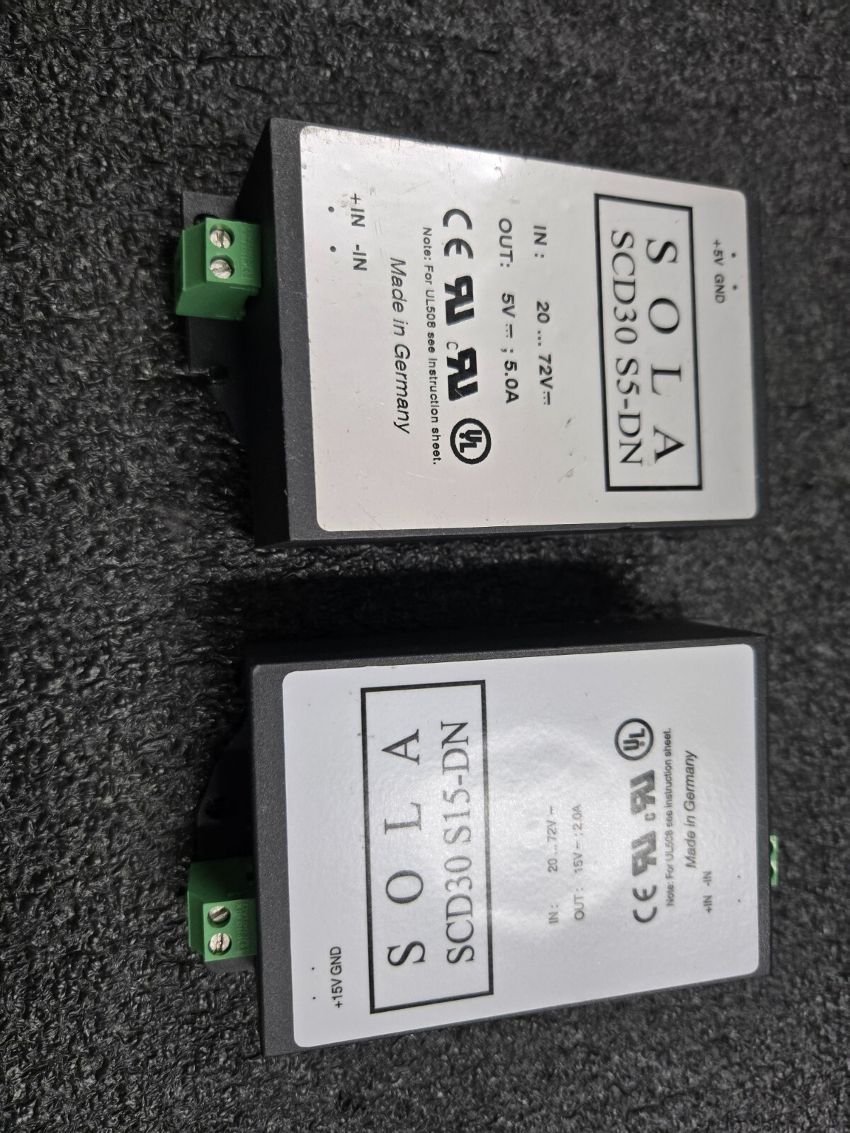 Sola SCD30 S5-DN Power Supply 5VDC 5 Amp (1 Unit per order)