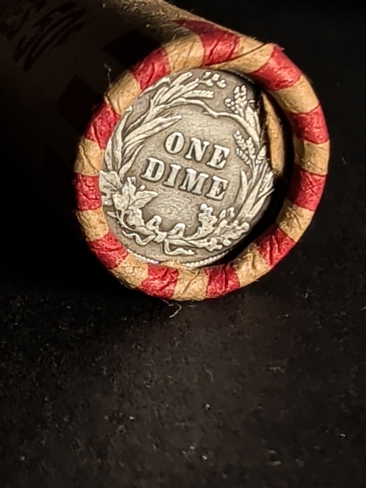 Unsearched Wheat Cent Rolls with BARBER DIME 1909-1958