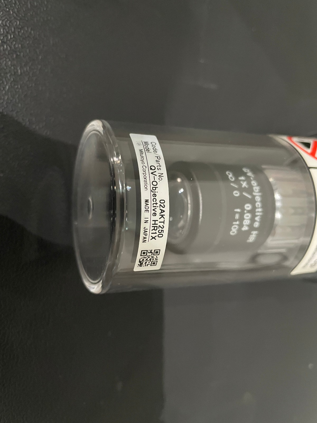Mitutoyo QV-Objective HR1X 1x / 0.084 02AKT250 Microscope Objective