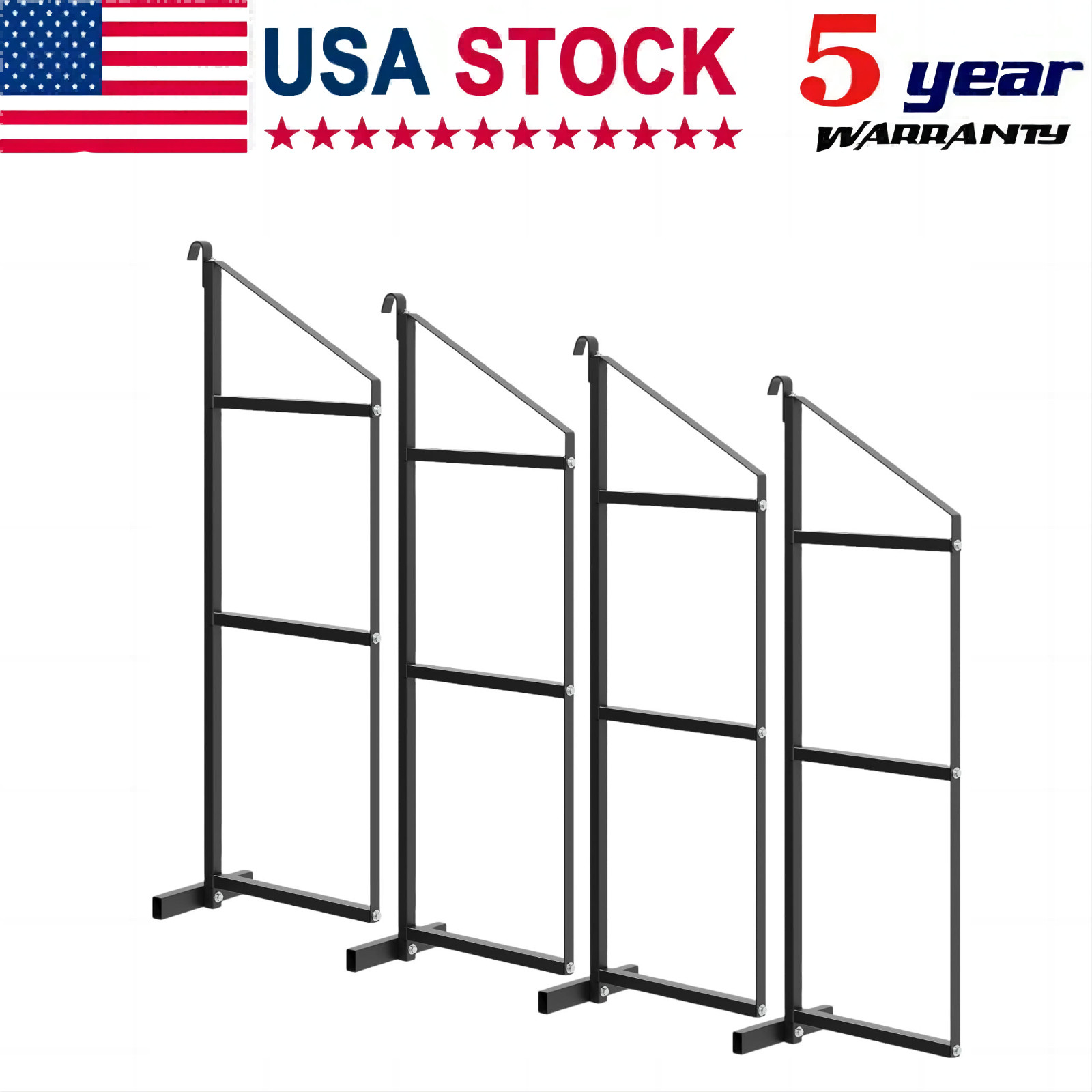 2 / 4 PC  Shipping Container Shelving Bracket 3-Tier Adjustable Steel  22 x 60in