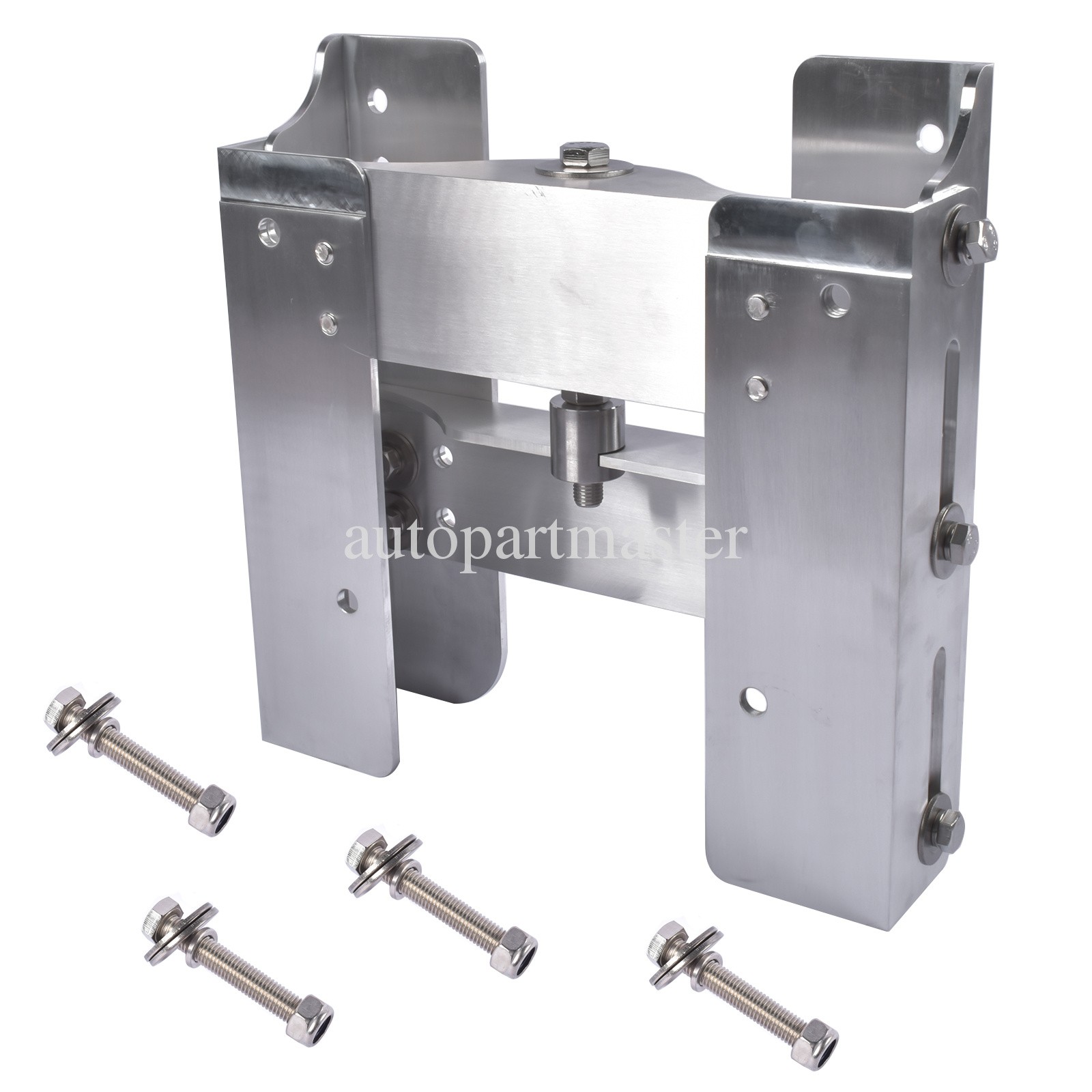 Silver Manual Back Jack Plate for Outboard Boat Motors 225 hp 4 Inches Size