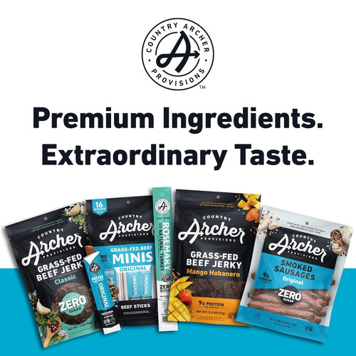 Country Archer Mini Turkey Jerky Sticks - All Natural 14 Ounce (Pack of 1)