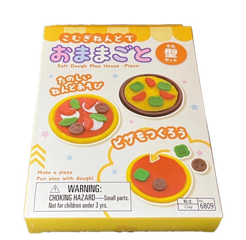Salt Dough Clay Play House Set Make a Pizza Theme Kawaii Japan Food Craft DIY