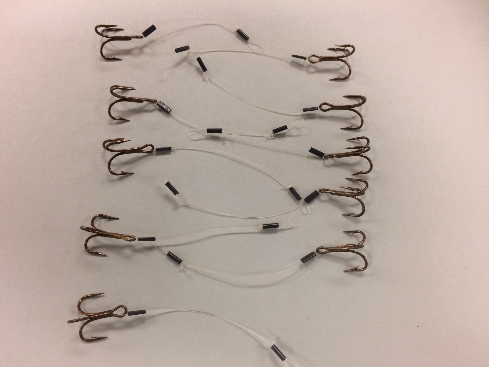 (10 qty) 2.5" Removable fluorocarbon stinger hooks size #10 VMC
