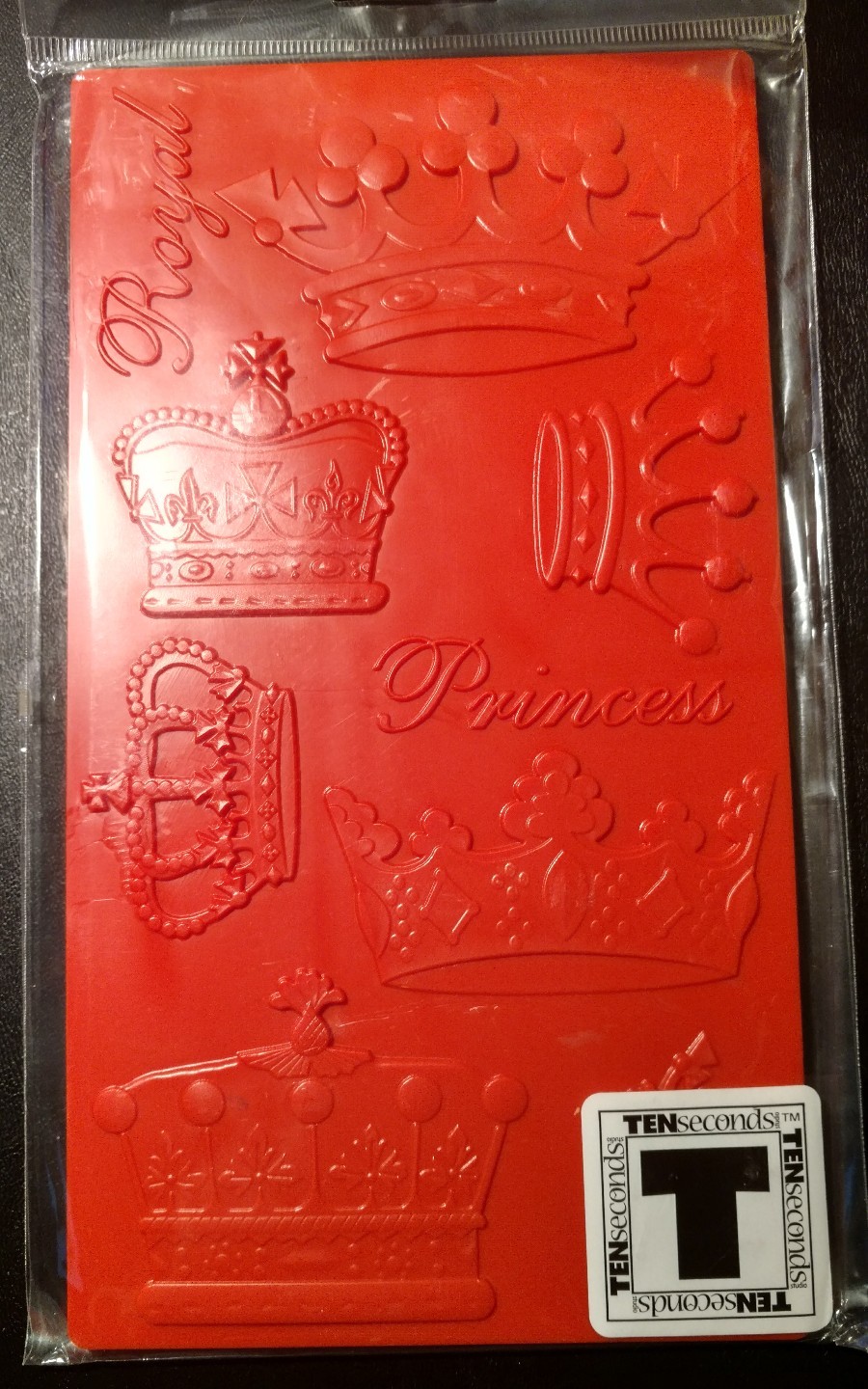 TEN SECONDS STUDIO - Kabuka 17- DOUBLE SIDED MOLD - PRINCESS & CROSS - EMBOSSING