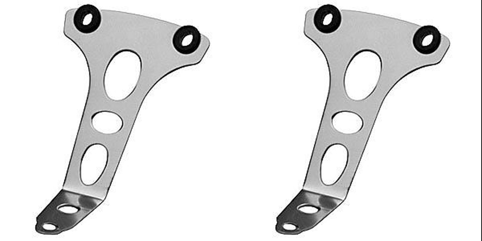 Chrome Spark Plug Wire Separator Holder Tall 2 Wire w/ Grommets 66101