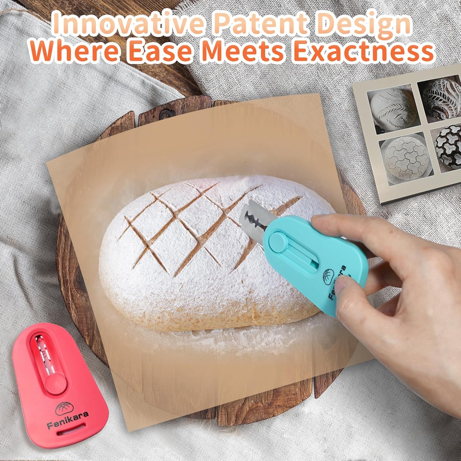 2PCS Upgraded Magnetic Sourdough Scoring Tool & Versatile Bread Scoring Tool- Pr