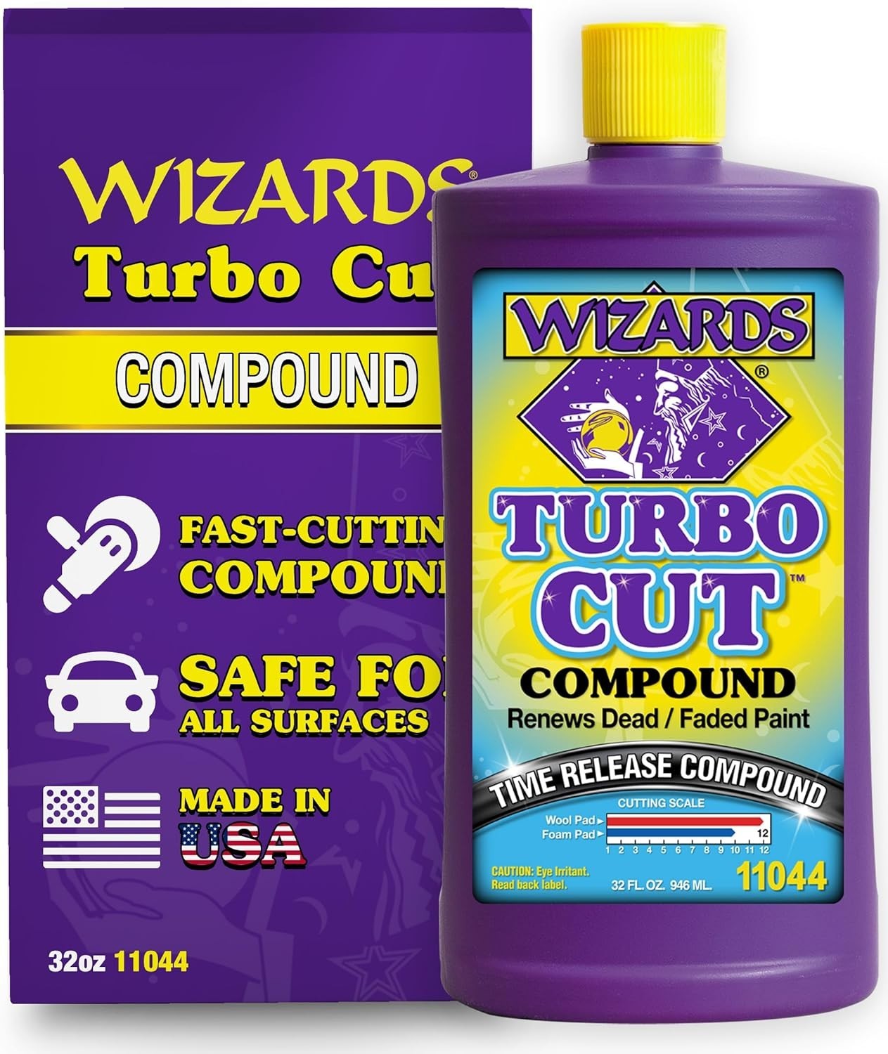 Turbo Cut Buffing Compound for Car Scratch Repair - 32 fl oz - Removes 1200-1...