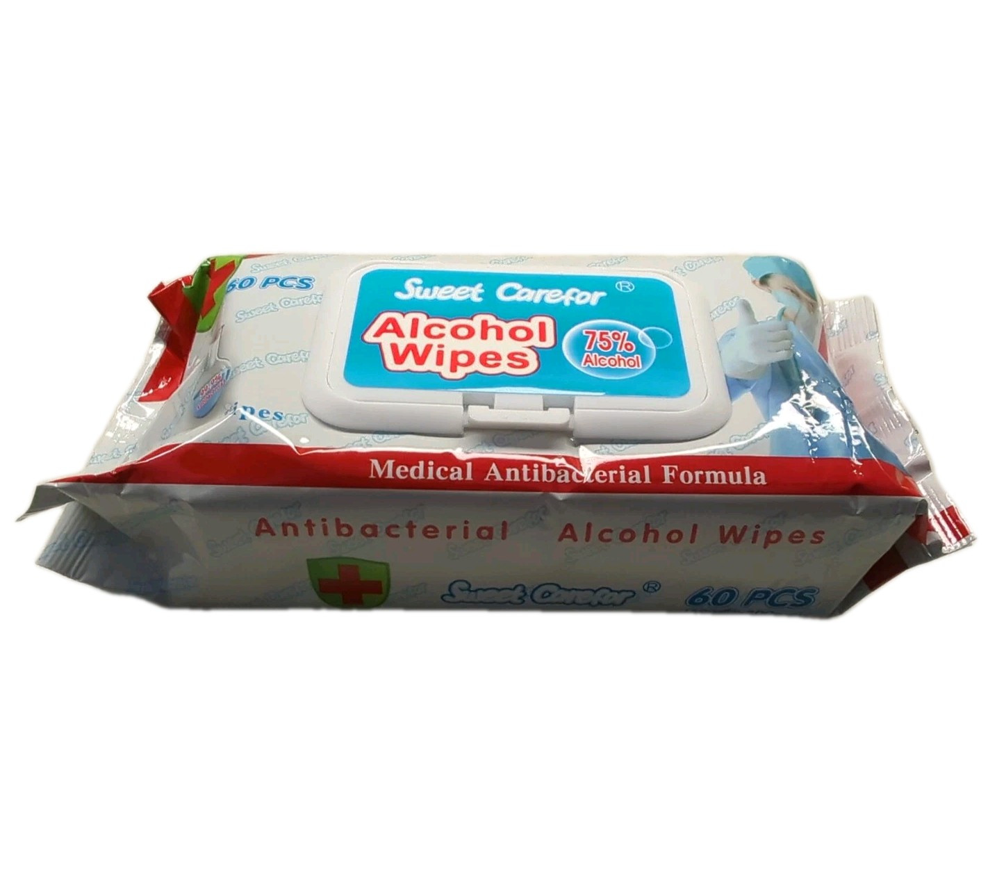 Sweet Carefor Alcohol Wipes (75% Alcohol) - 60pcs