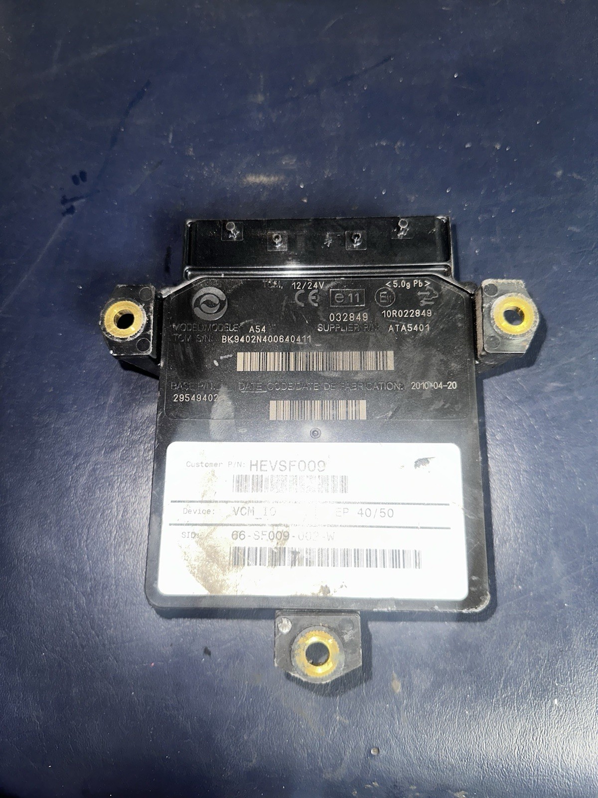 Allison TCM Part #29549402 M:A54 E11 ATA5401