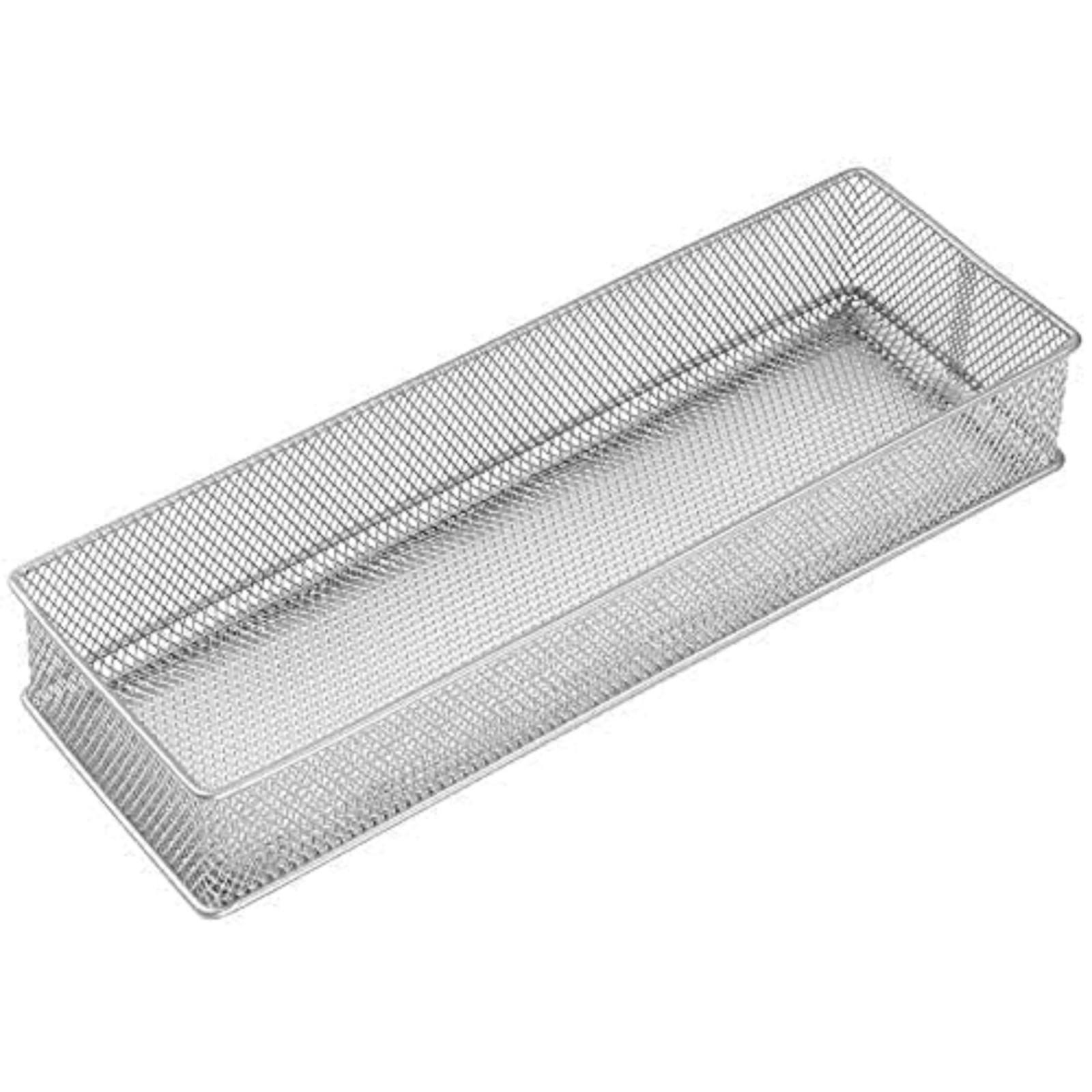 Silver Mesh Drawer Organizer and Storage for Kitchen Drawers, Serves as Schoo...