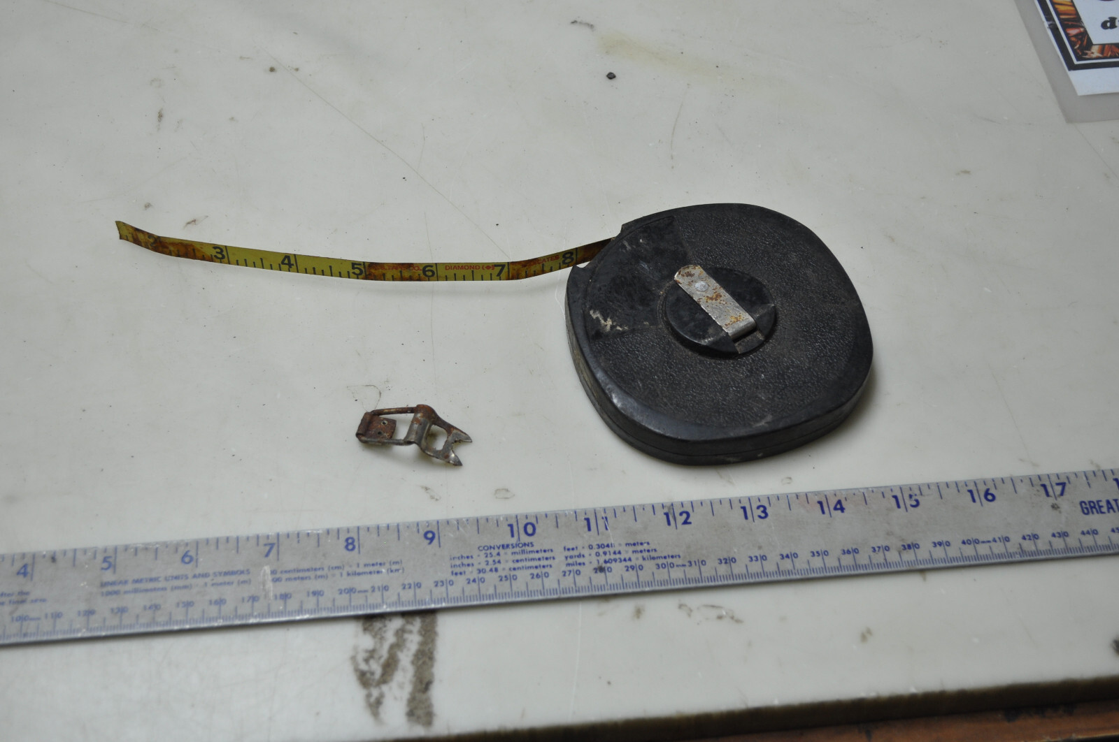 U.S. Tape Co. 100' Steel Manual Engineering Measuring Tape  Made in USA