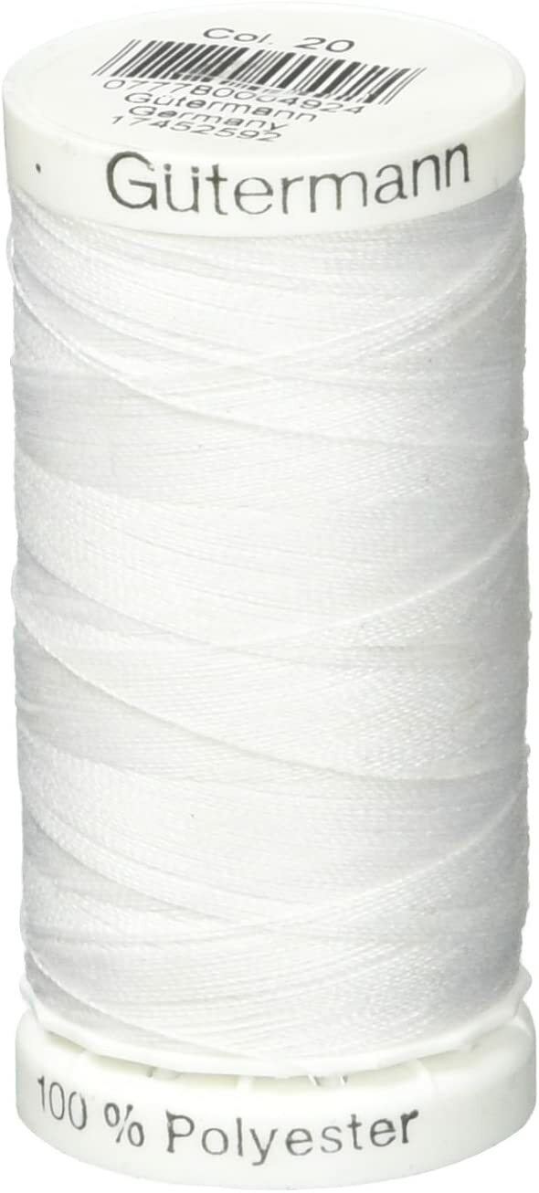 Gutermann White Sew-All Thread 274 yd, Nu White