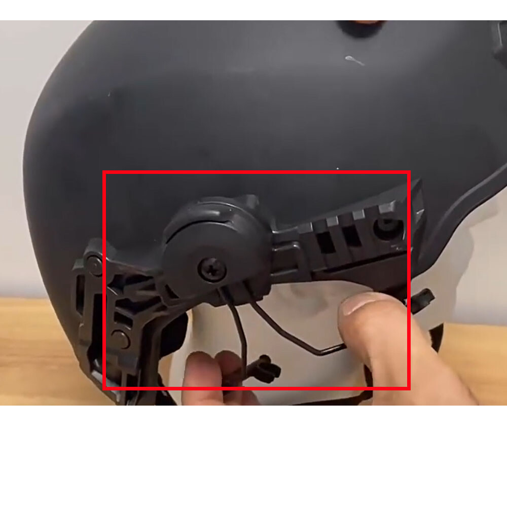 Helmet Adapter Black For Peltor Comtac Headset Ear Protection Exfil 3.0 Rail NEW