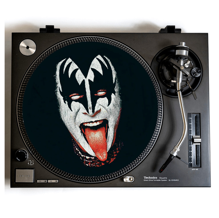 KISS Turntable Slipmat for Vinyl Records 12" DJ Slip Mat glam rock vinyls