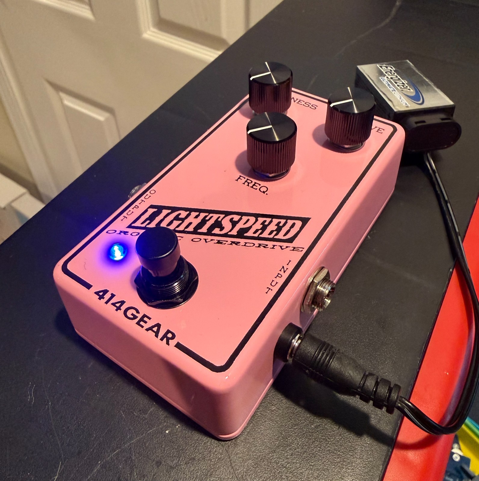 Custom PedalPCB gloss pink Lightspeed Overdrive (Greer Lightspeed Clone)