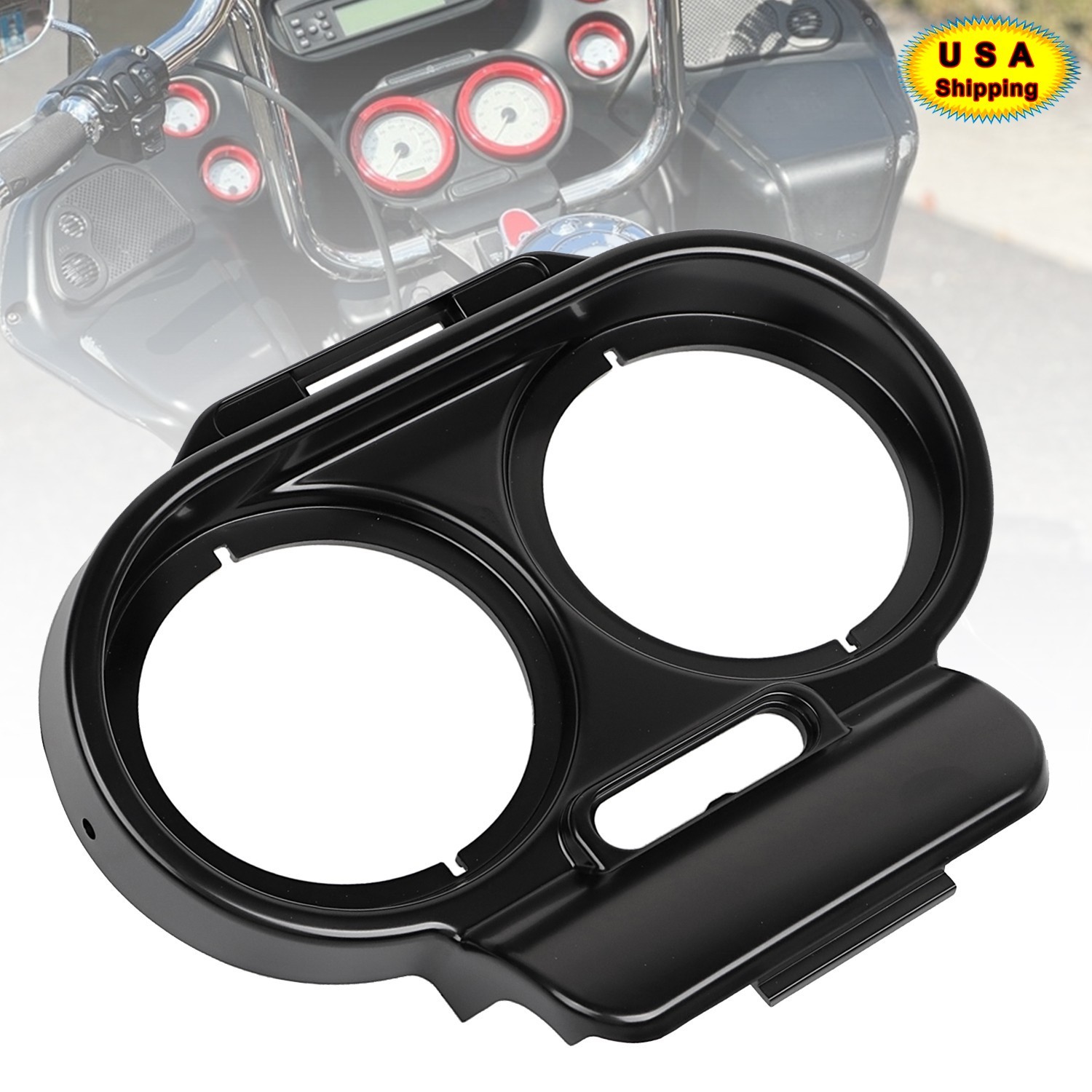 Gauge Cover Nacelle Housing Fairing For Harley Road Glide 1998-2013 Ultra FLTRU