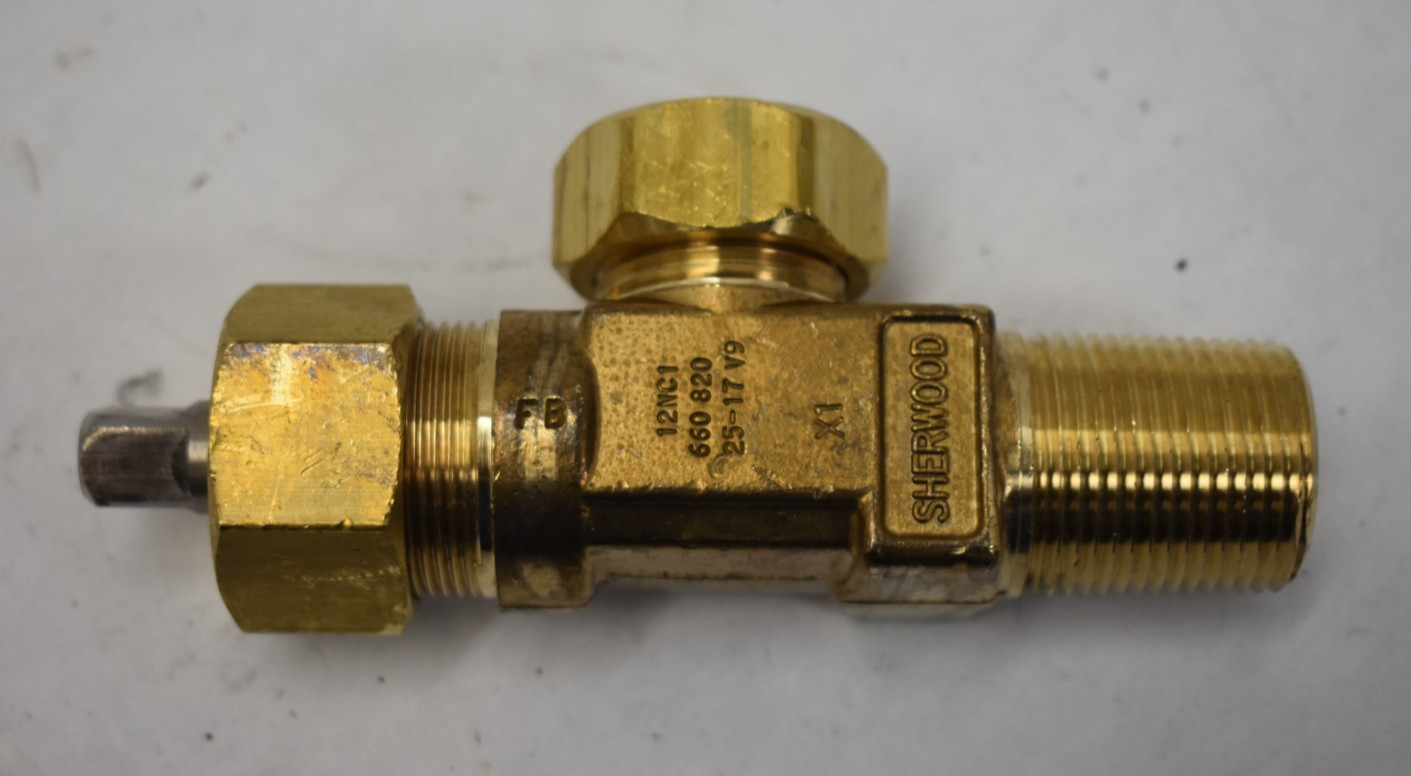 Sherwood Z18 12NC1 660 820 25-17 V9 Tank Valve Male Threaded Brass Valve