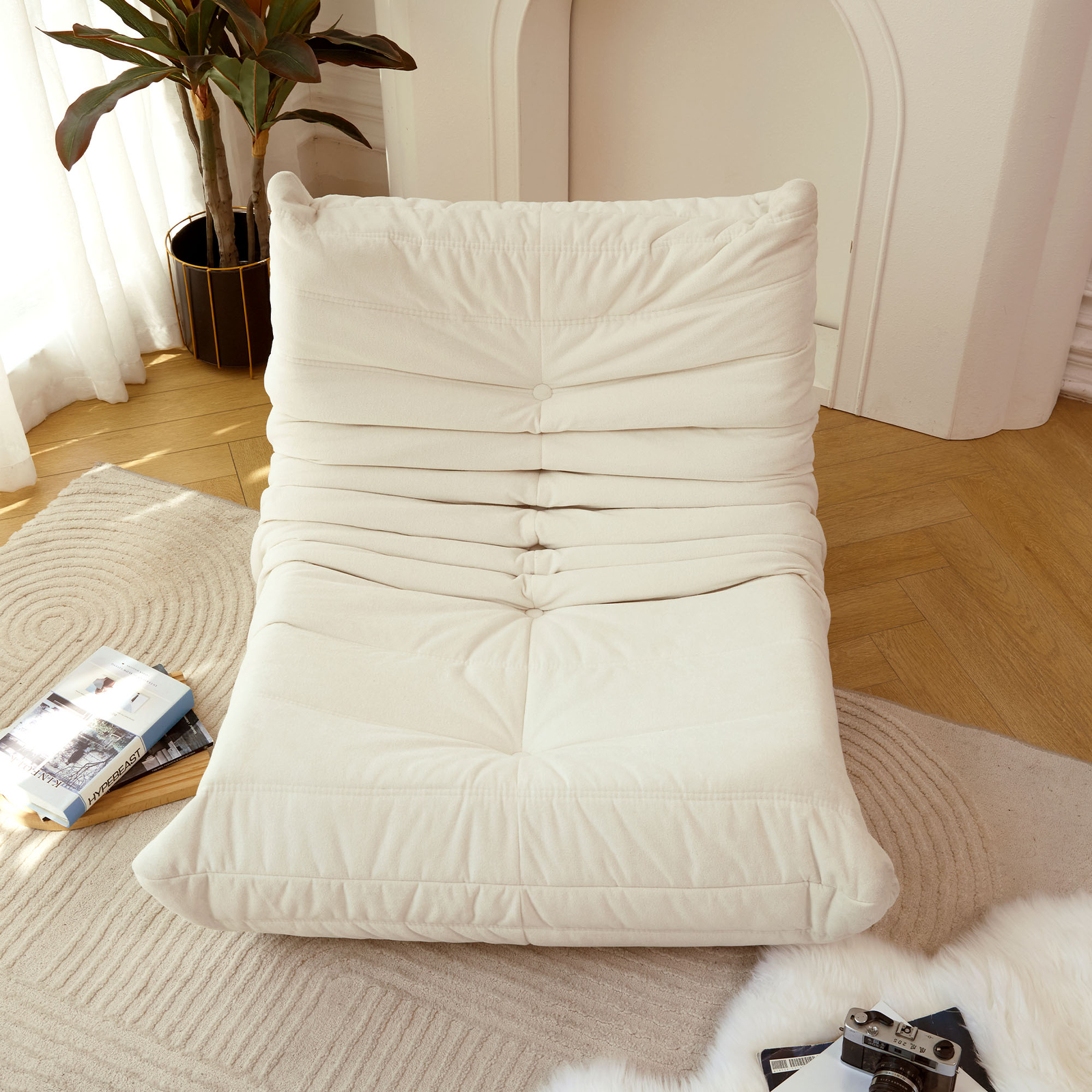 No Installation Bean Bag Chair Big Beanbag Chair for Adults Bean Bag Lounger Foa