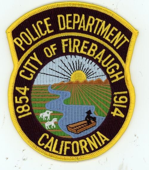 CALIFORNIA CA FIREBAUGH POLICE NICE SHOULDER PATCH SHERIFF
