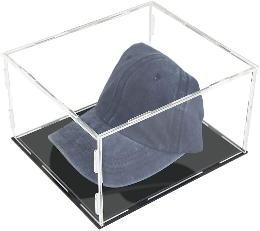 Hat Display Case Baseball Football Cap Stand Holder Clear