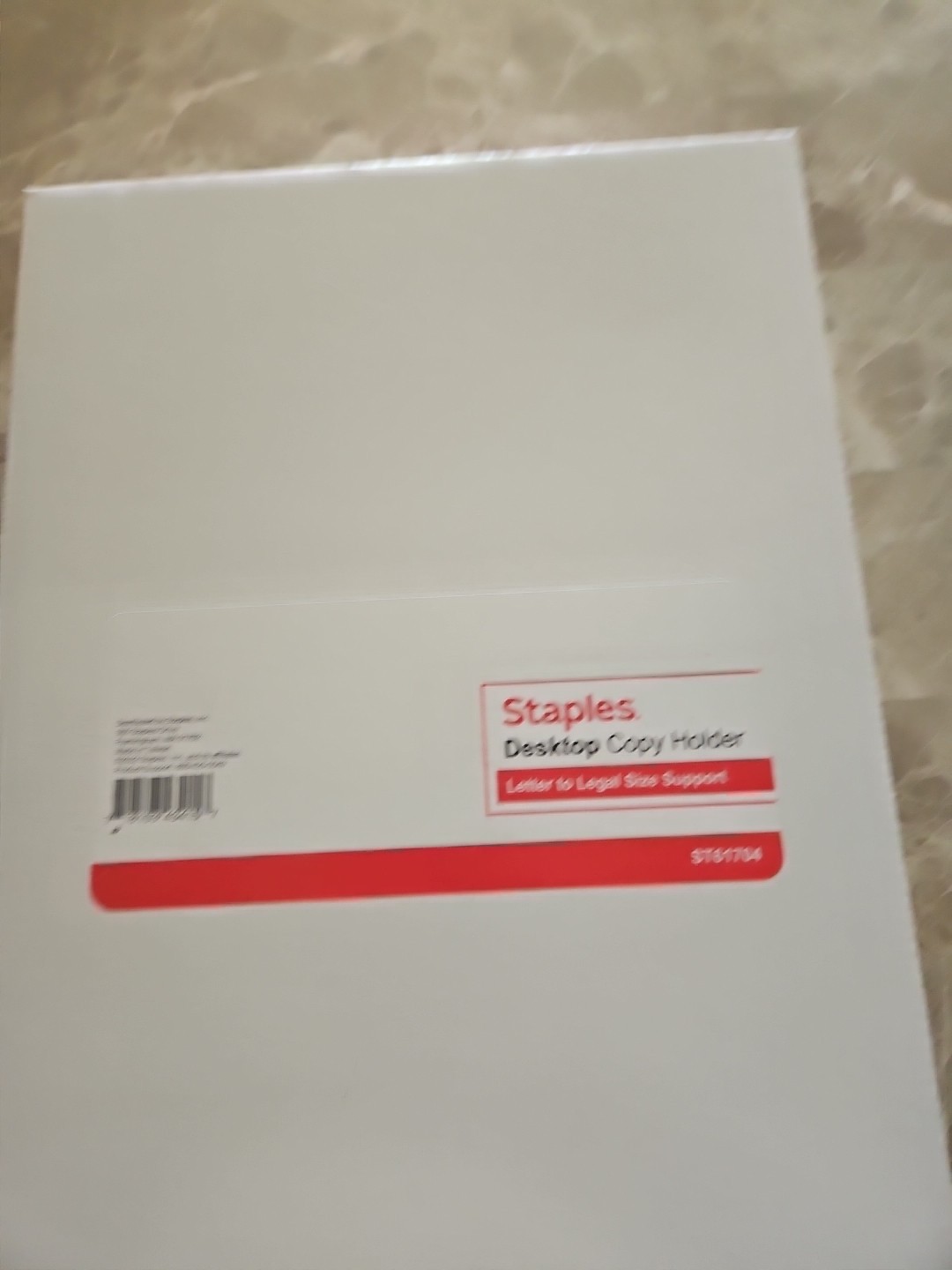 Staples Plastic Document Stand with Clip & Guide Bar Black (ST61704-CC) 618852