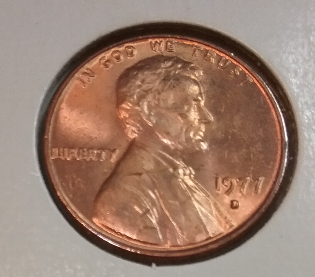 1977 Lincoln Memorial Cent  D - BU - Uncirculated