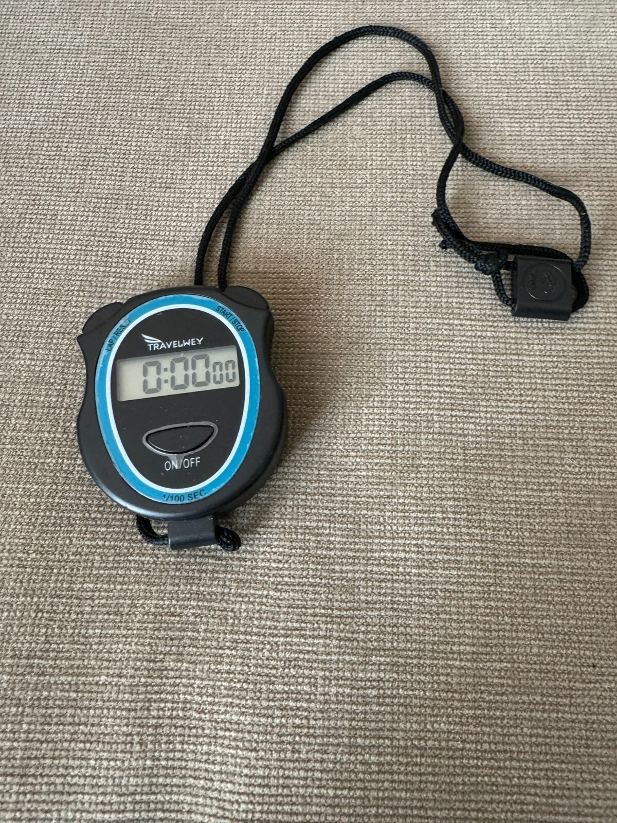 Travelwey Digital Basic Stopwatch 1/100 SEC With Strap